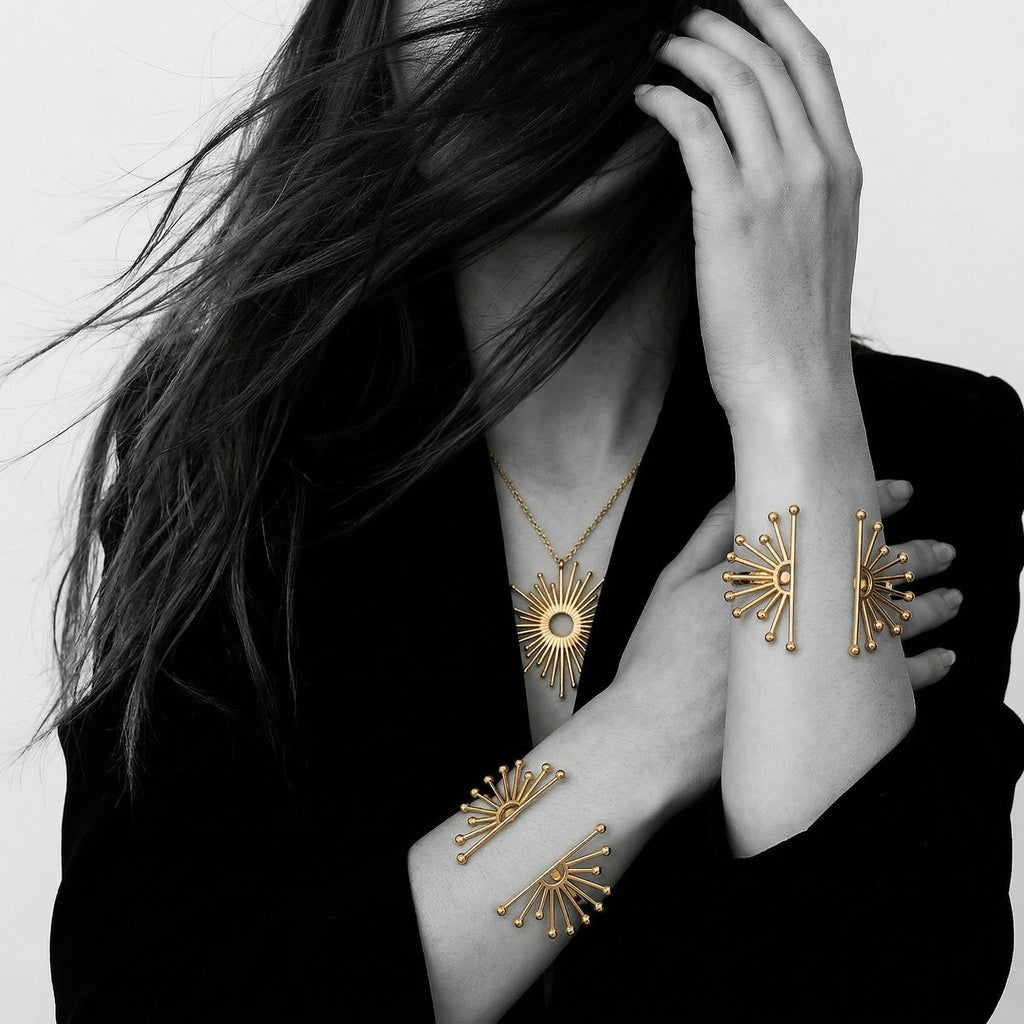 Horizon Golden Hour Cuff Bracelet